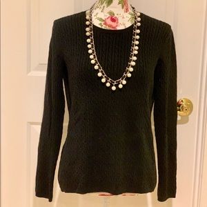 Mimi Maternity black cable knit sweater - M